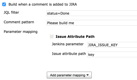 Comment Trigger Configuration