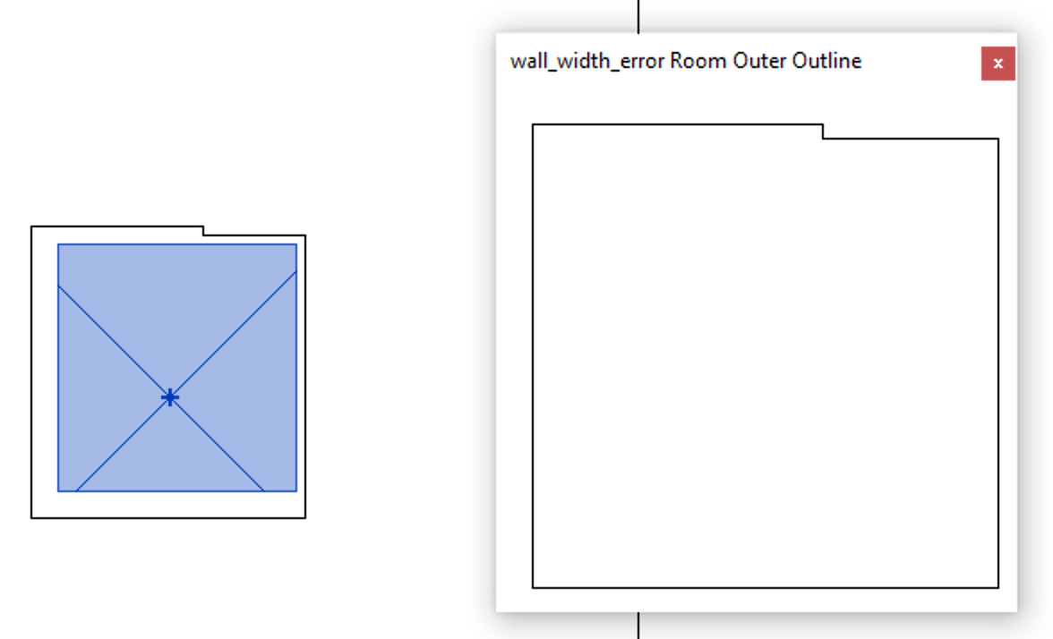 Wall width sample loop