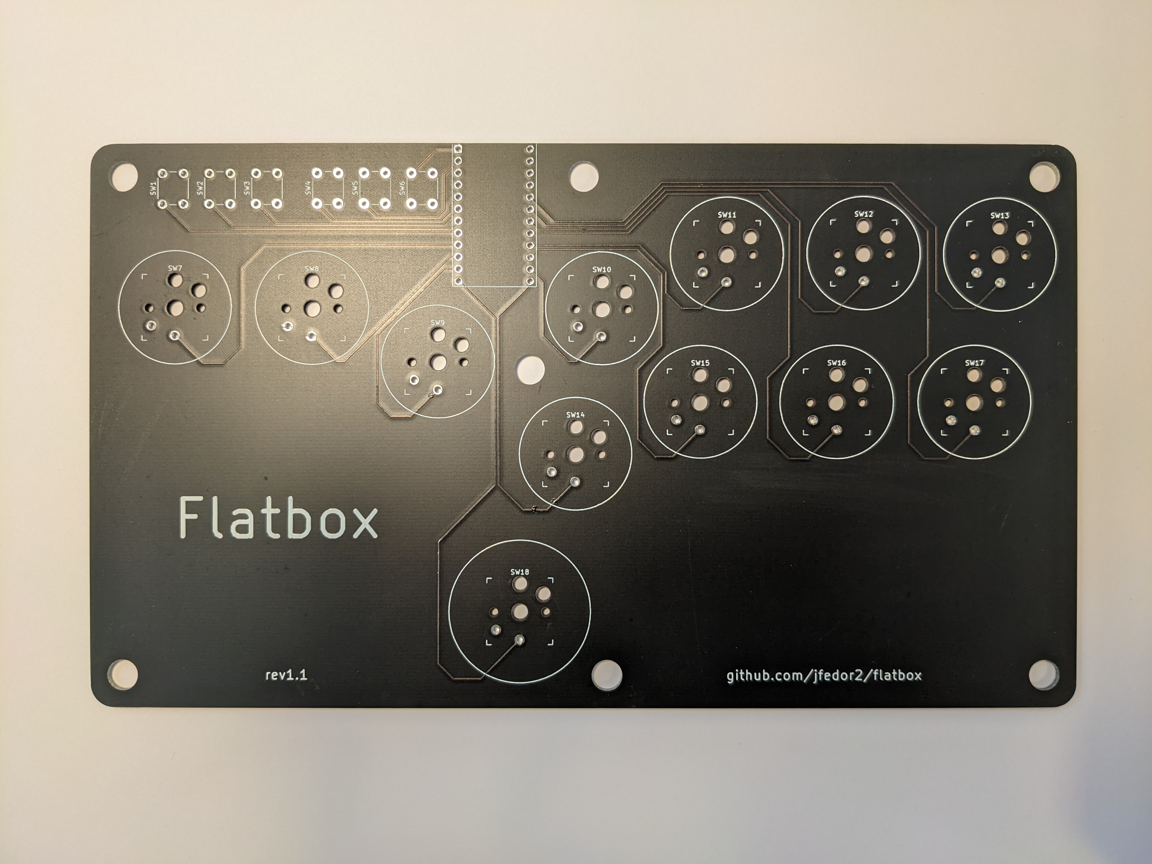 Flatbox rev1.1 unpopulated PCB