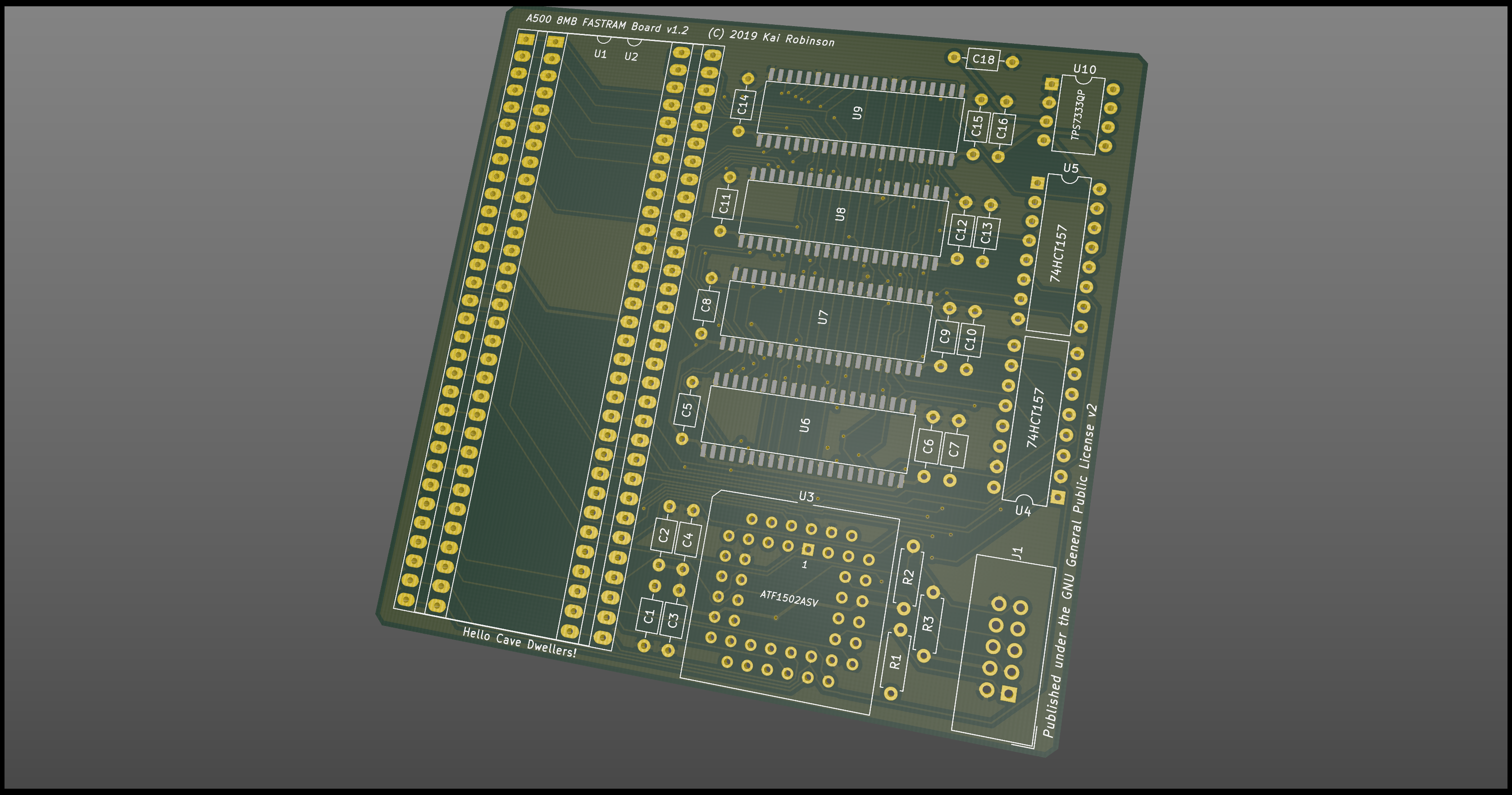 A500 8MB FastRAM Board