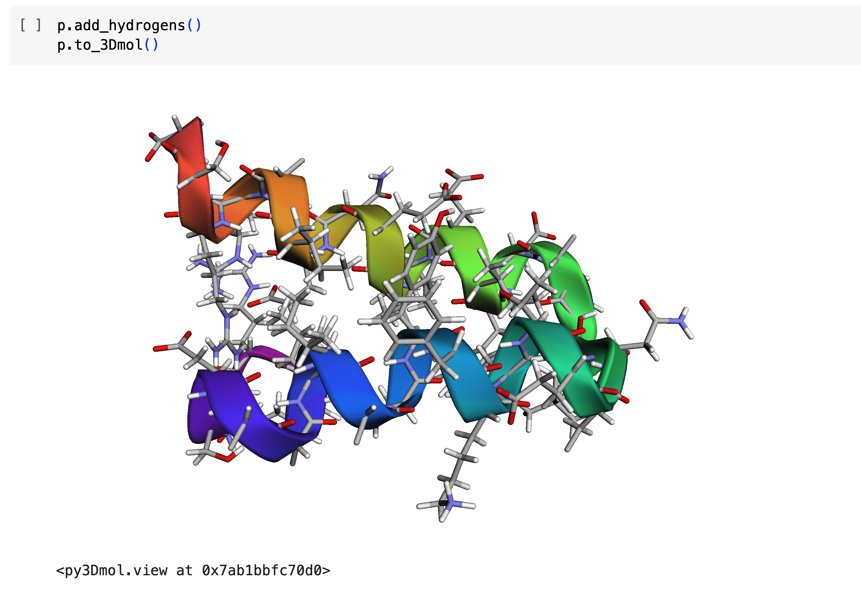 StructureBuilder.to_3Dmol() example