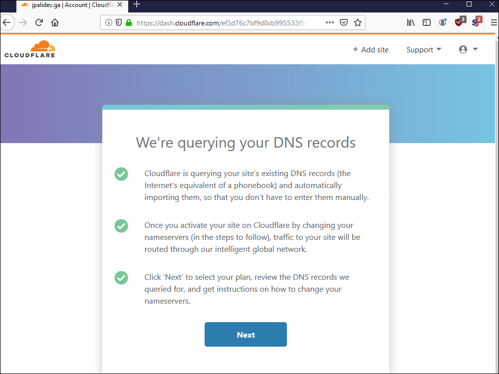 Cloudflare querying DNS records