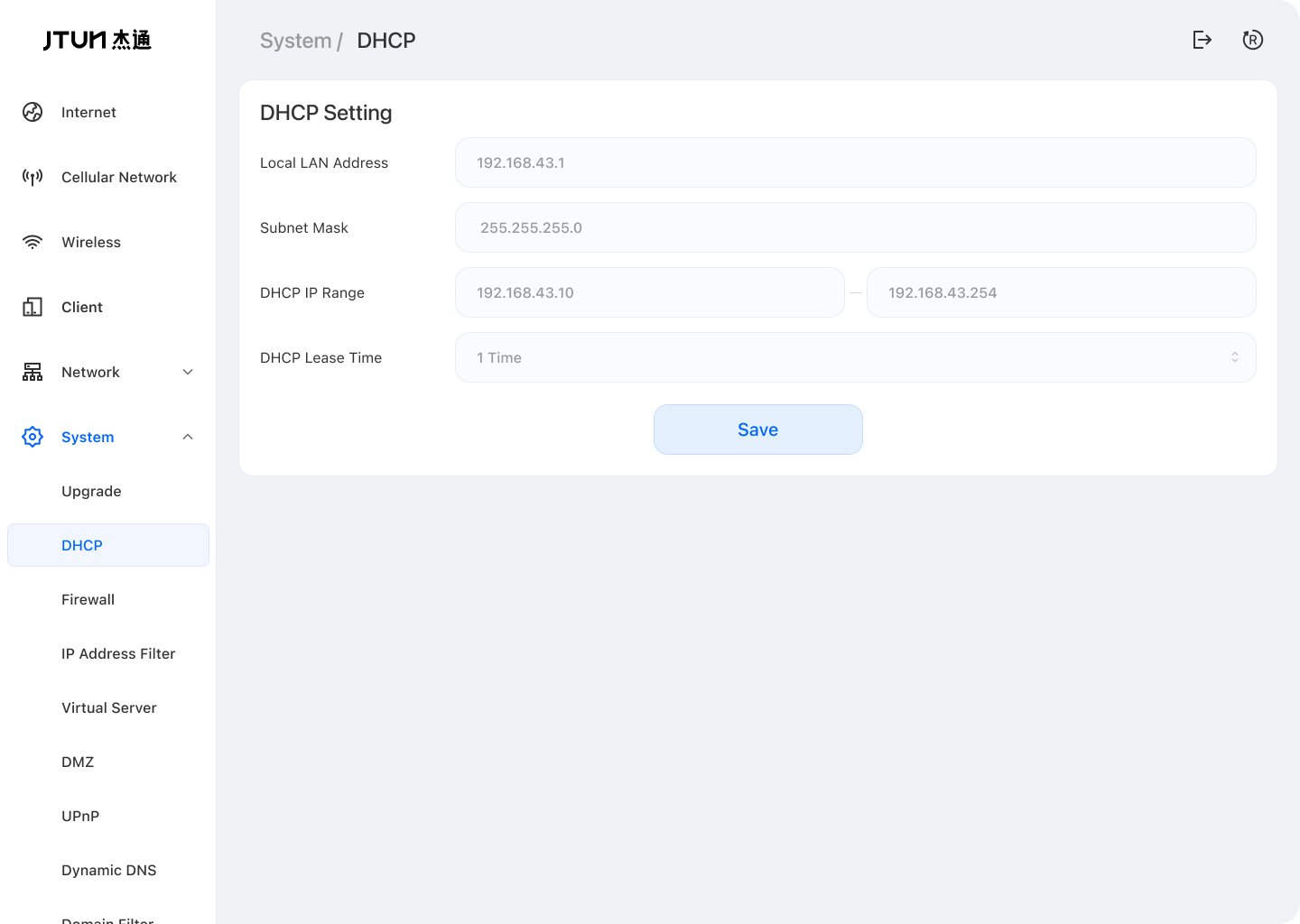 System - DHCP