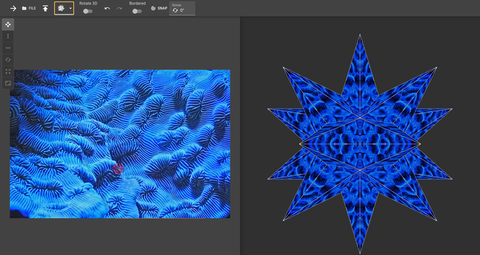 Texture Editor with raster graphics