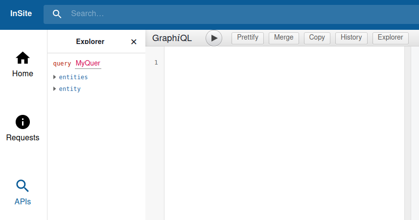 GraphiQL Console