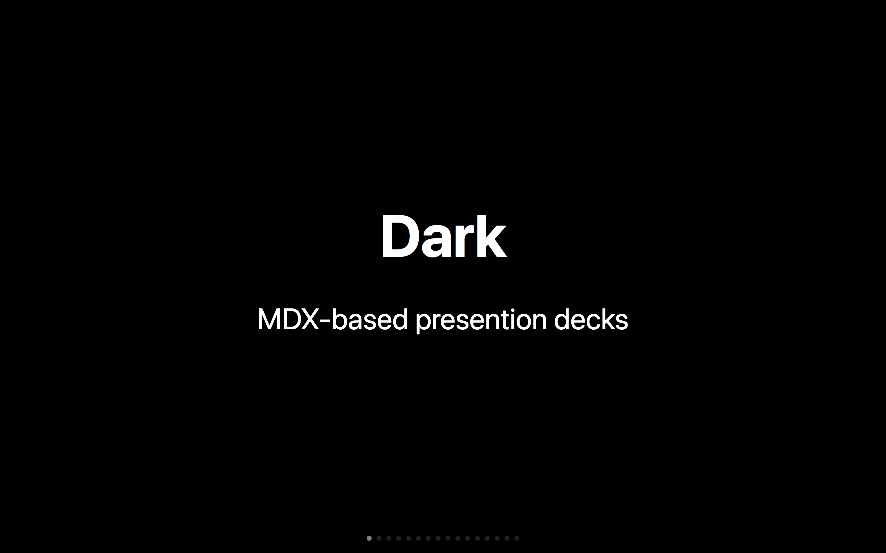 Dark theme