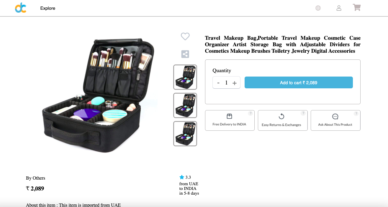 Product Details Page