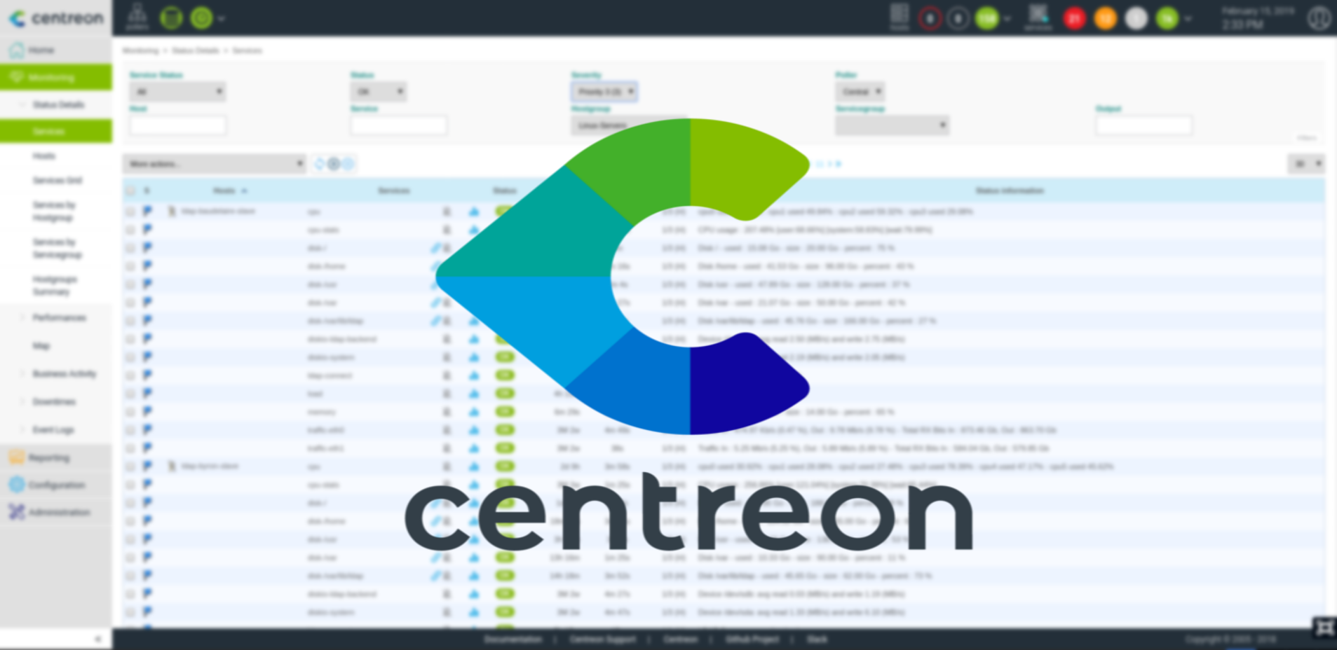 Centreon ScreenShot