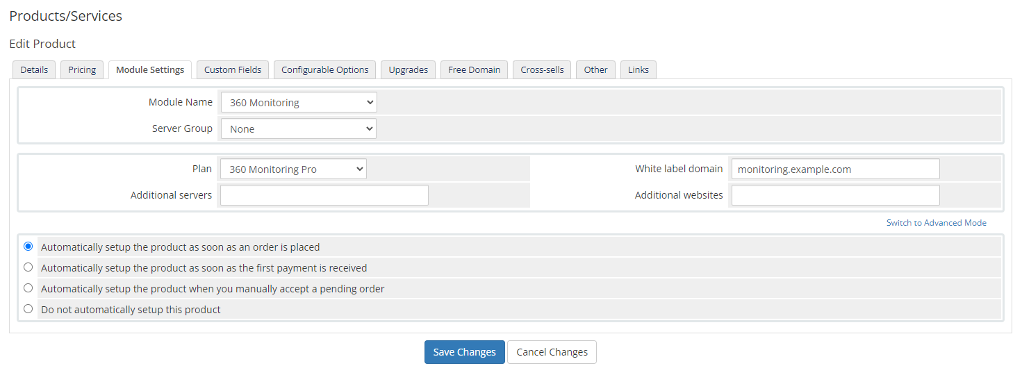 Module Settings