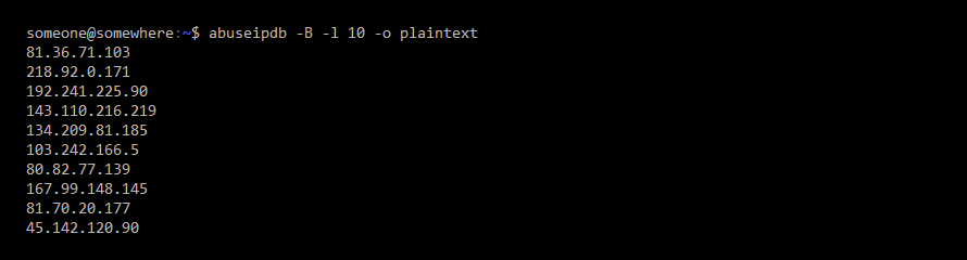 sample-blacklist-plaintext