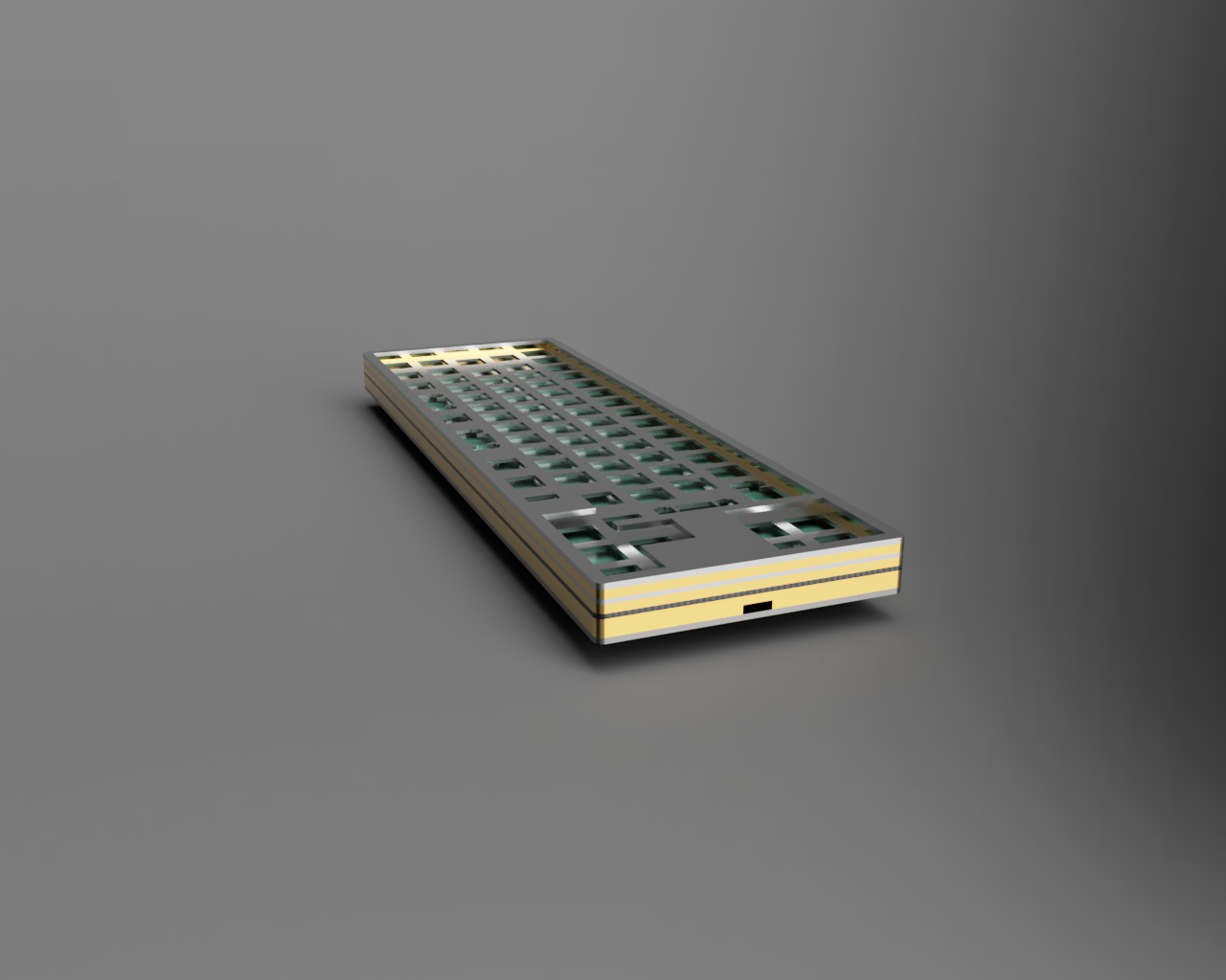 3D render side view