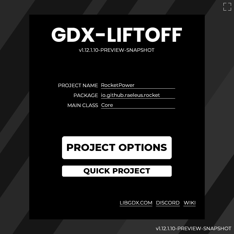 Screenshot of gdx-liftoff