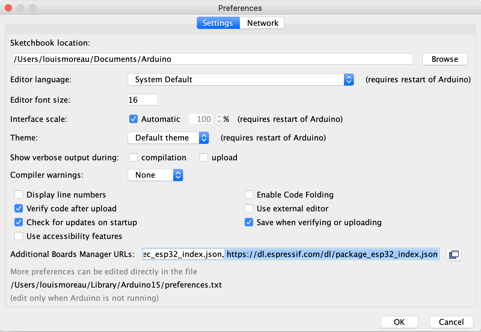 arduino-preferences