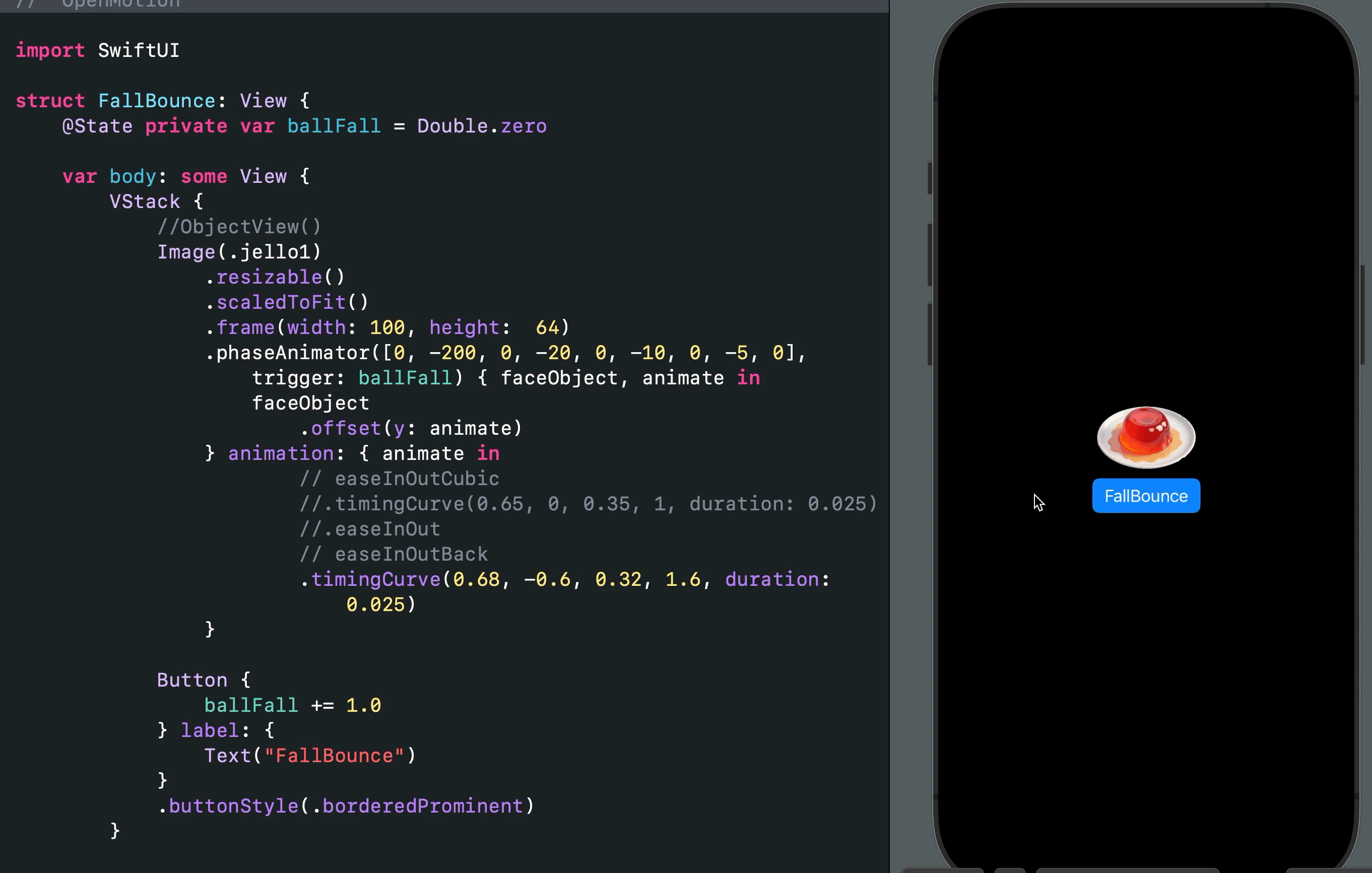 SwiftUI animations preview