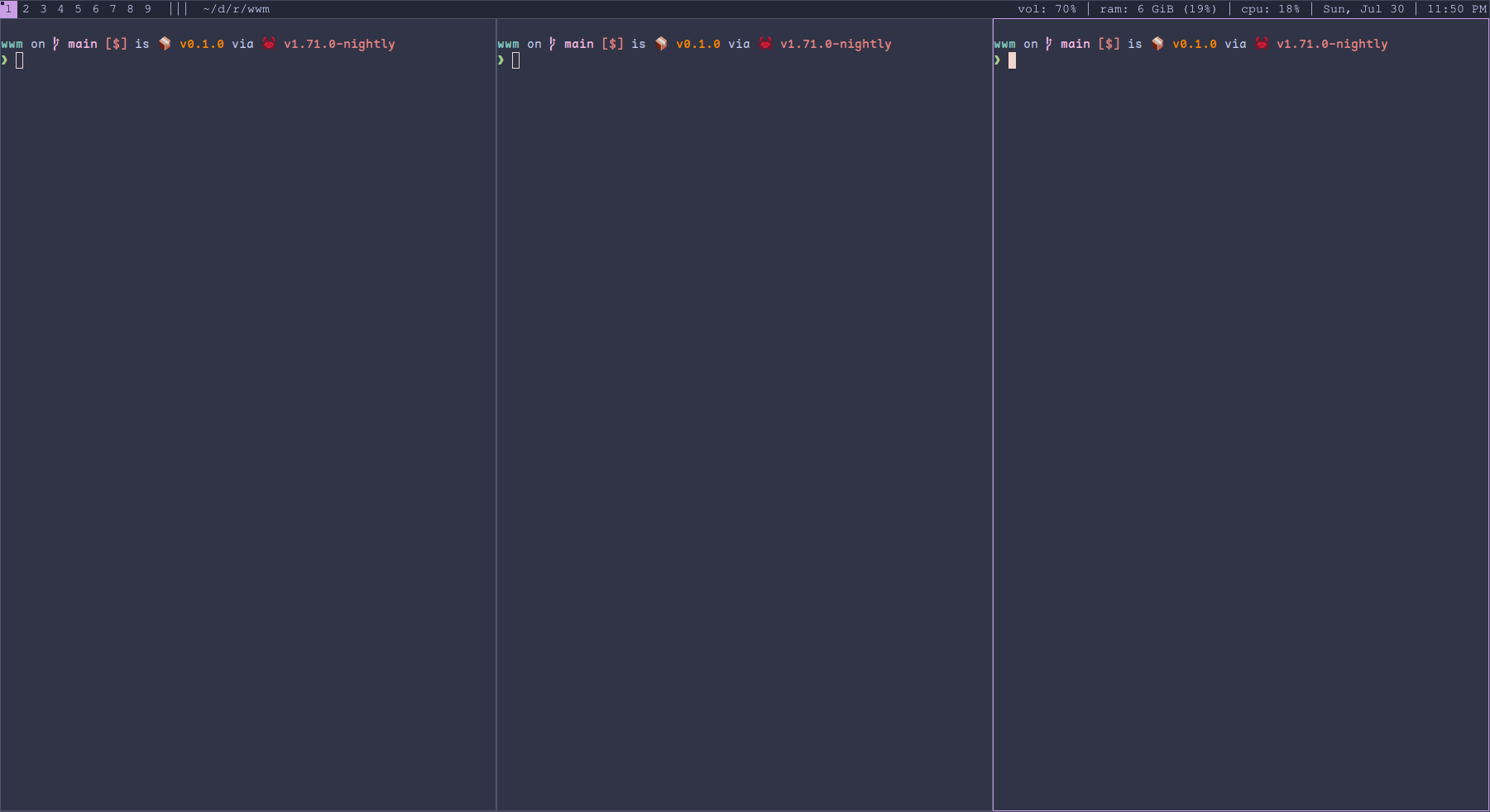 column layout