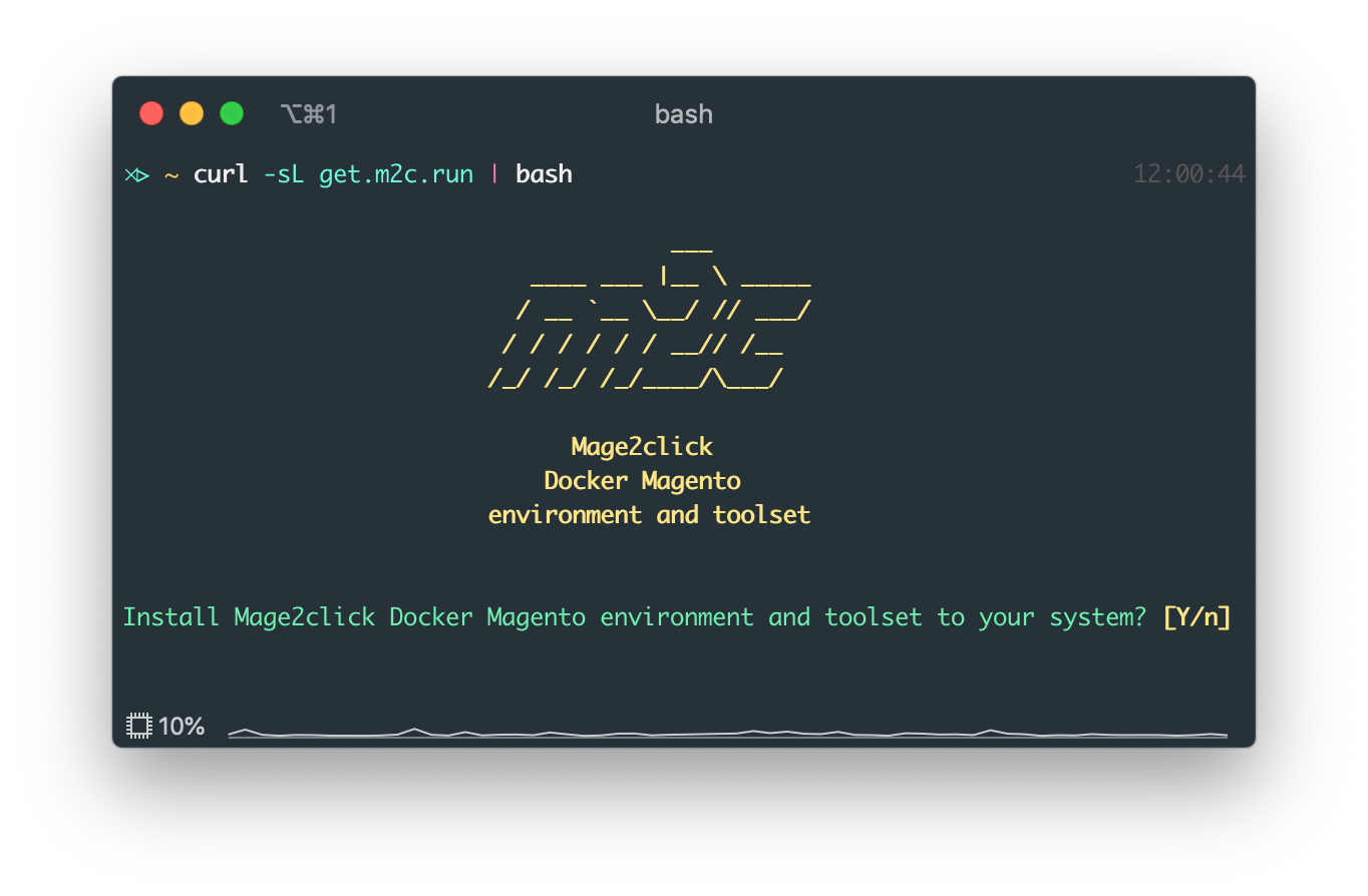 Mage2click Magento Docker environment and toolset