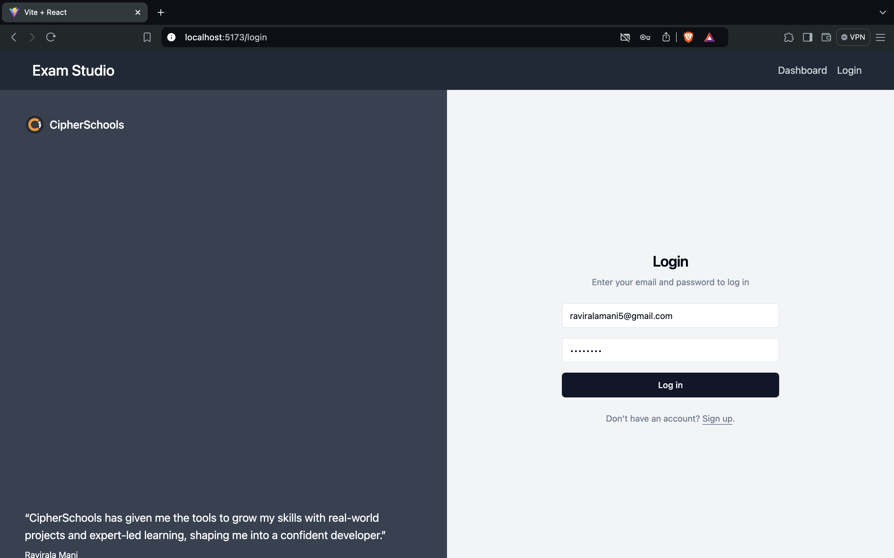 Login Page