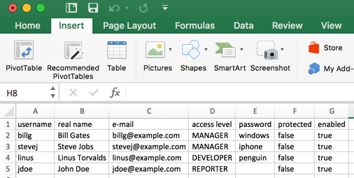 Csv Demo