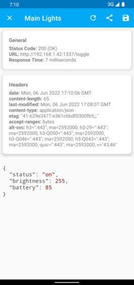 Display Response with Meta Data