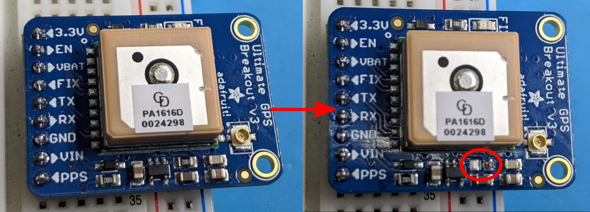 Adafruit GPS Mod