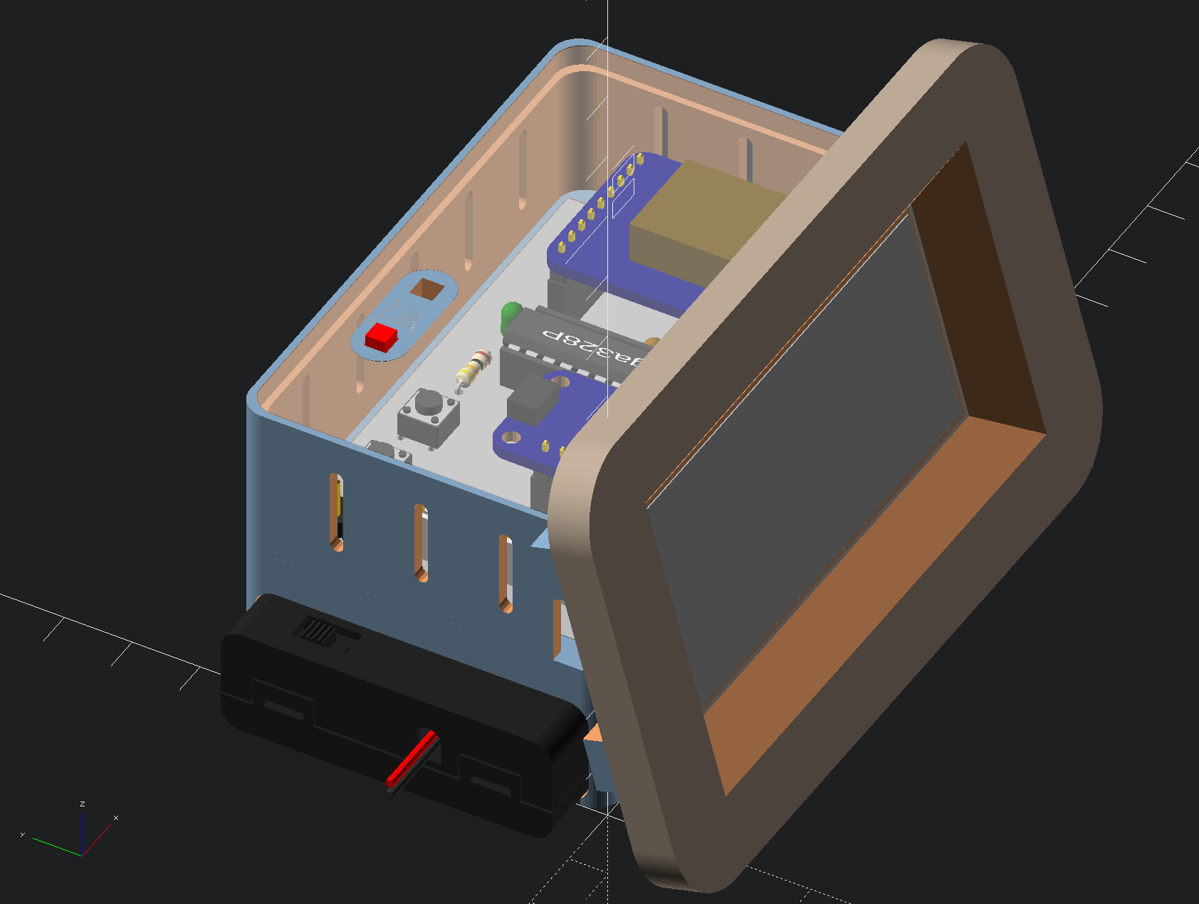 OpenSCAD clock case