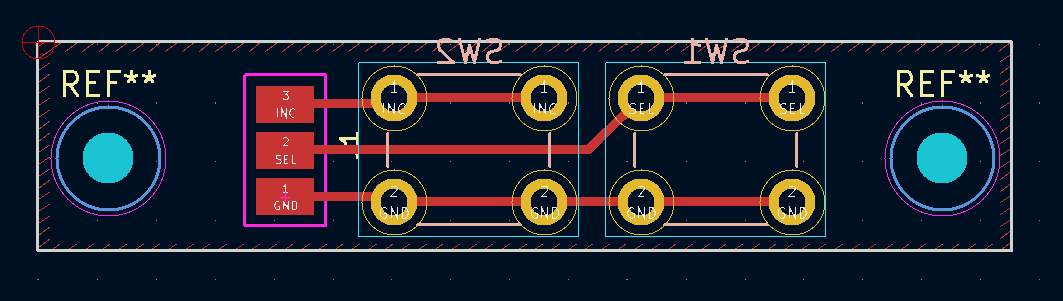 KiCAD button layout