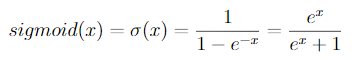 sigmoid function