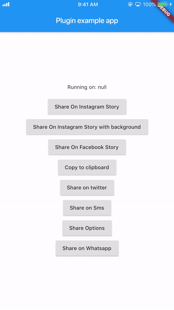 fb story share demo