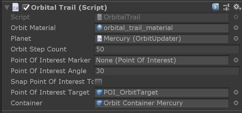 Orbital trails