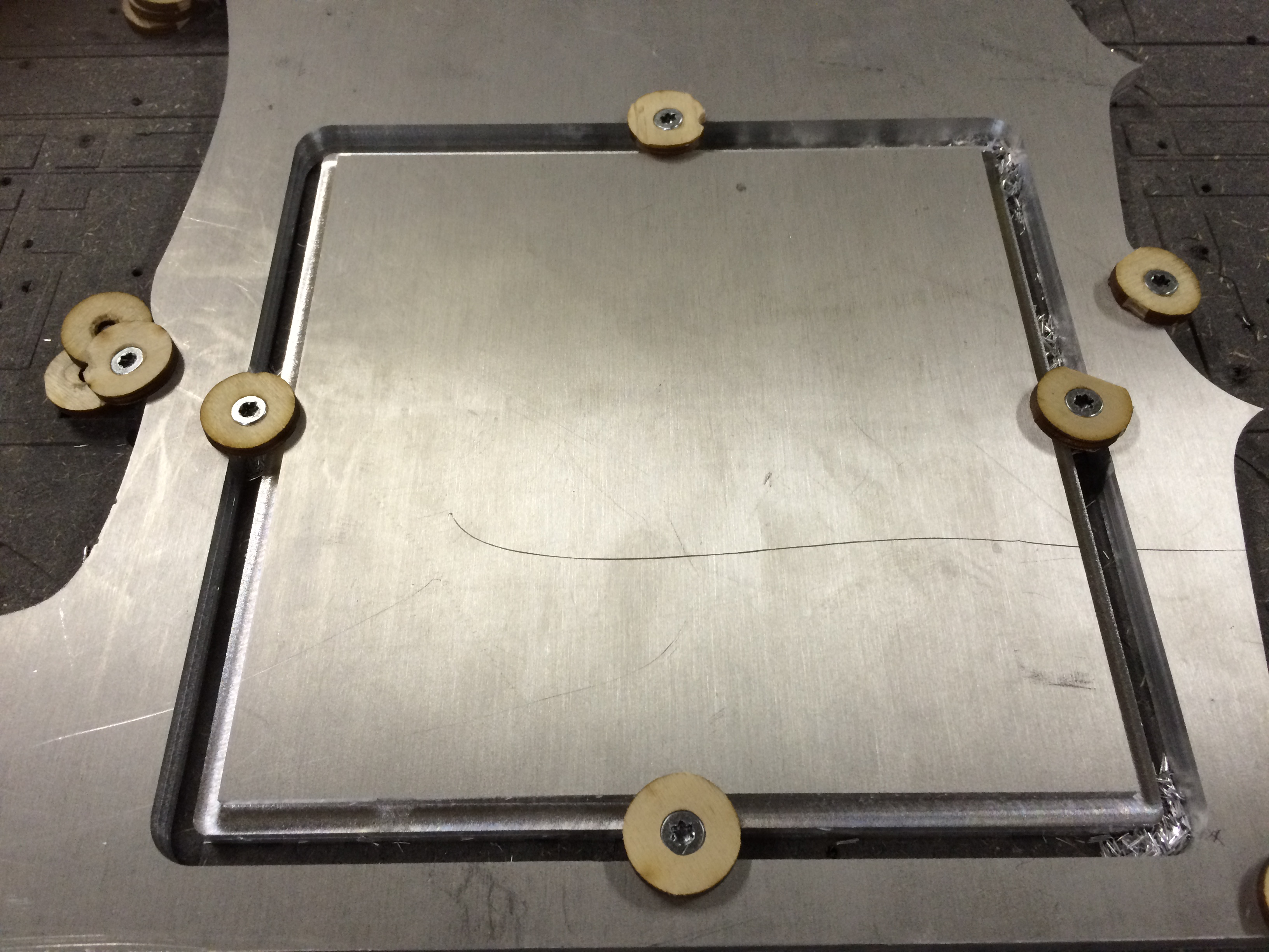 Milling bottom plate