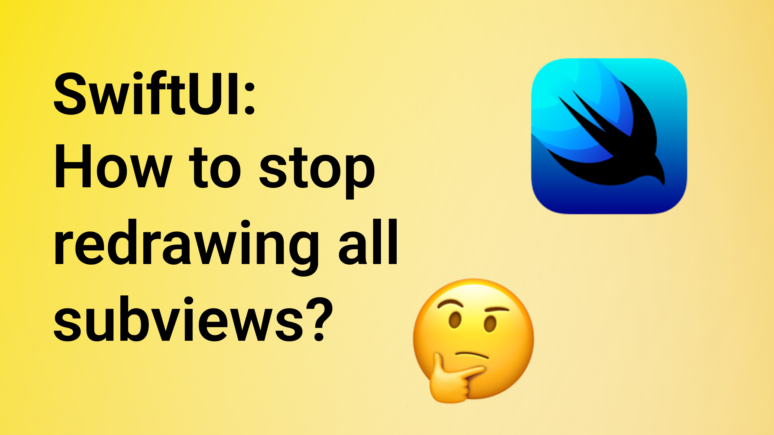 Prevent SwiftUI from re-rendering views