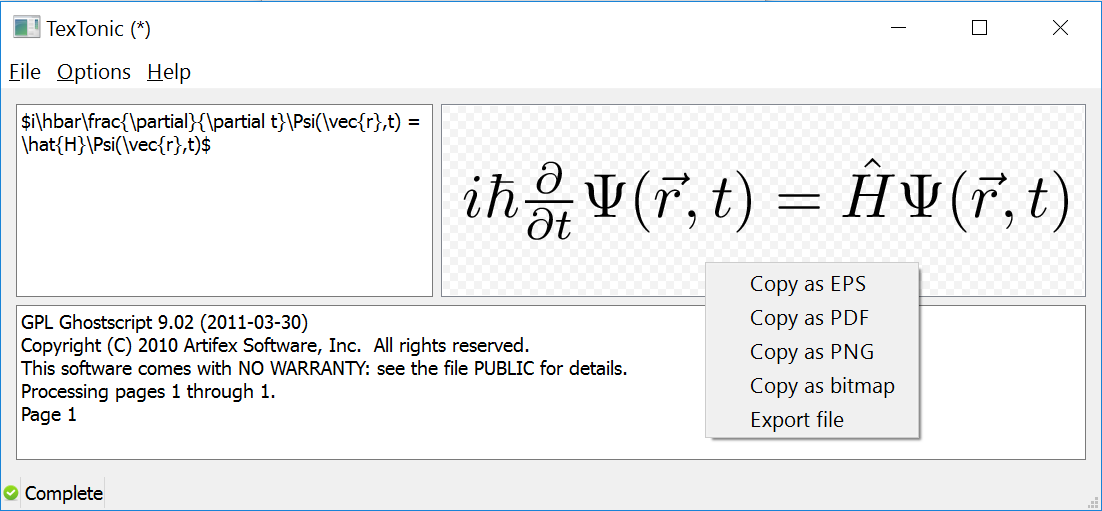 Example of using textonic