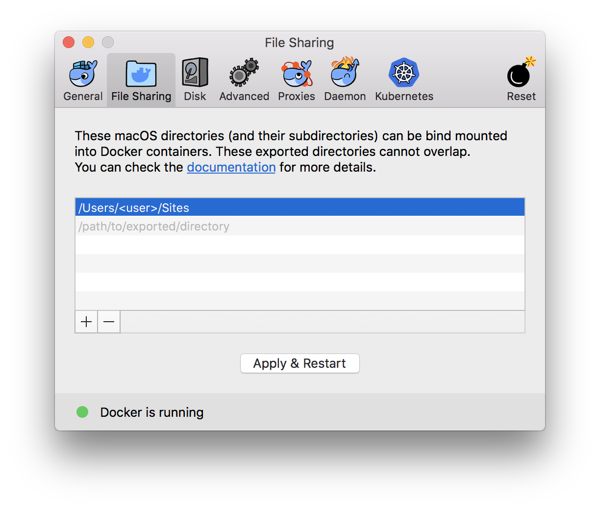 File Sharing Configuration