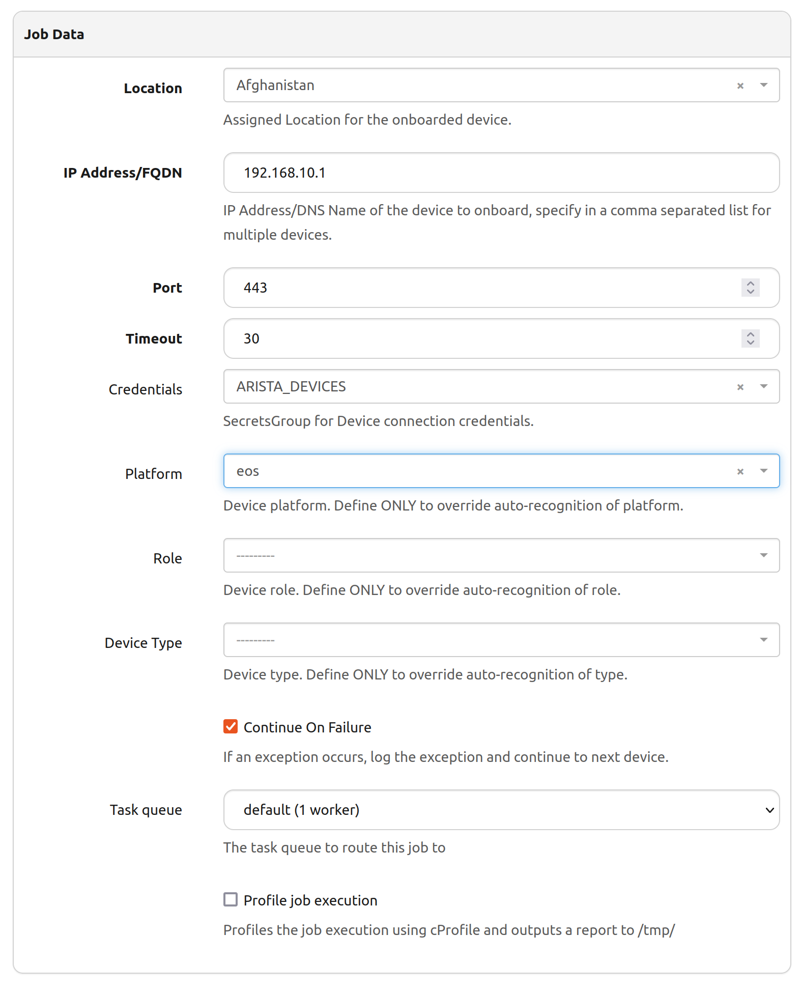 New Onboarding task