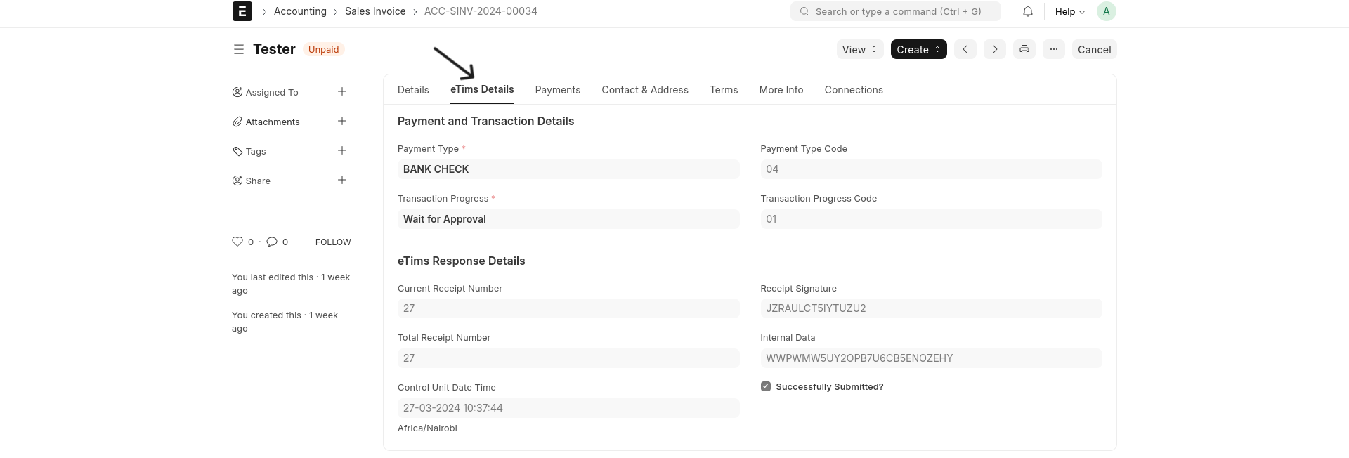 Sales Invoice Customisations