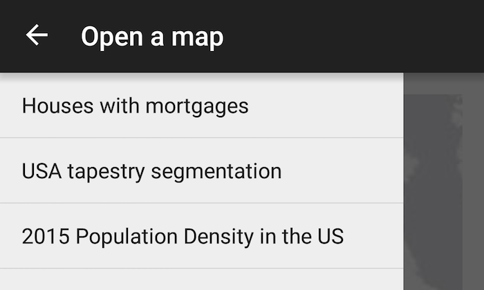 Open Existing Map App