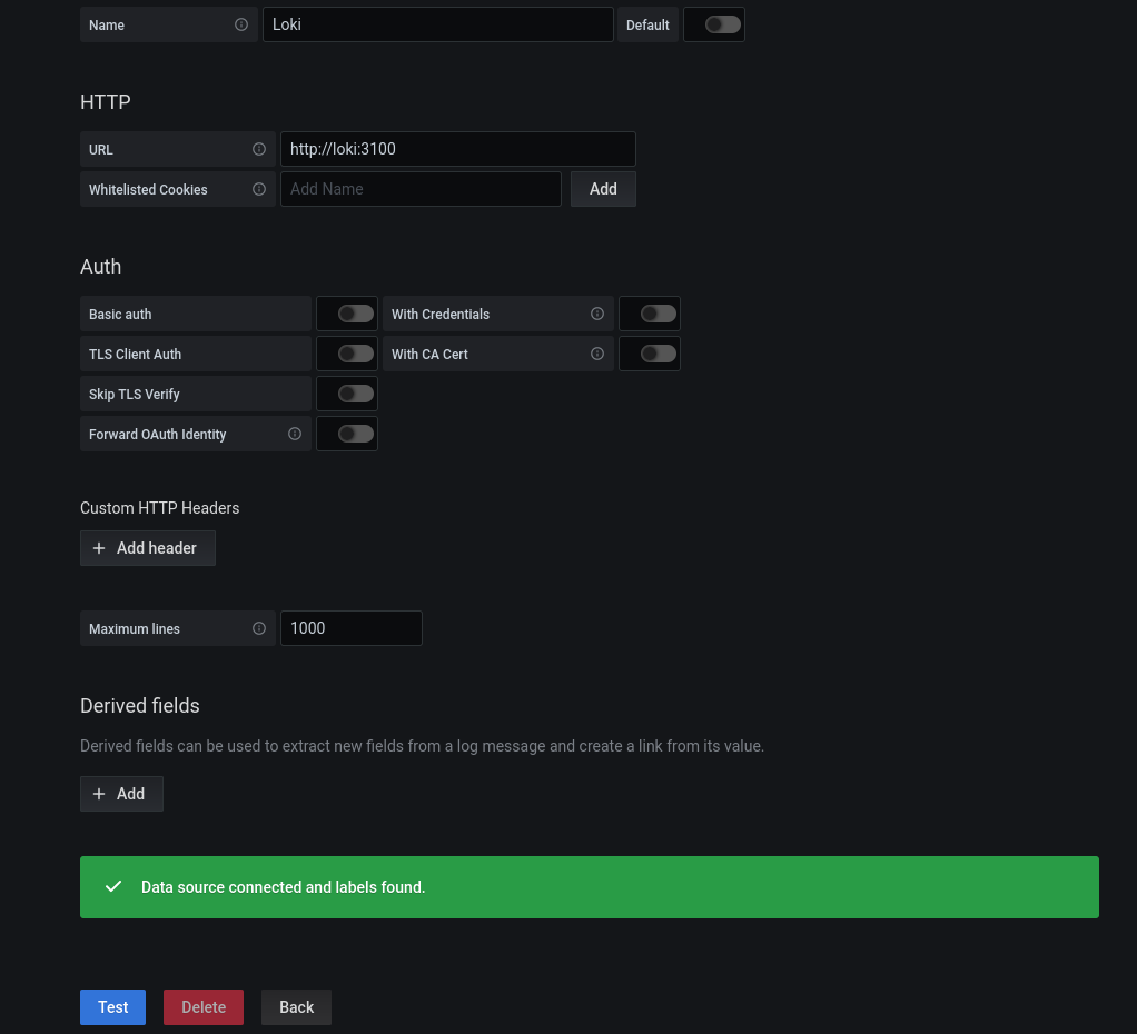 Loki config