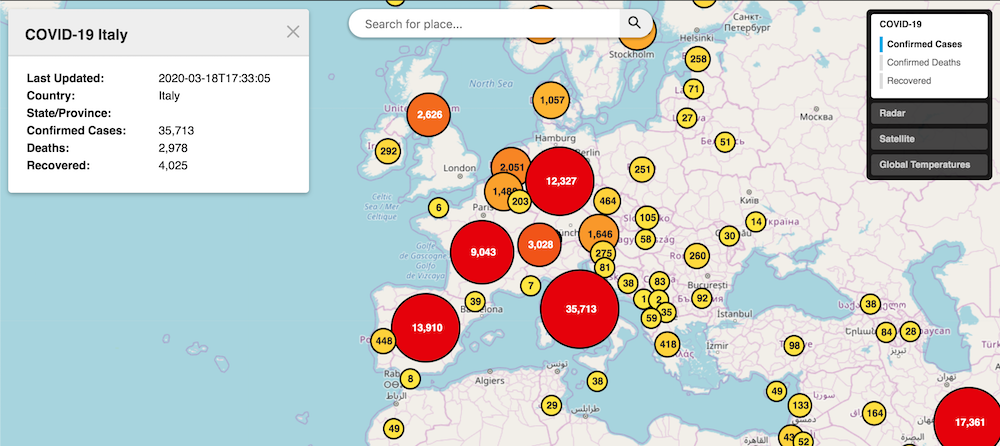 AerisWeather JS - COVID-19 Module