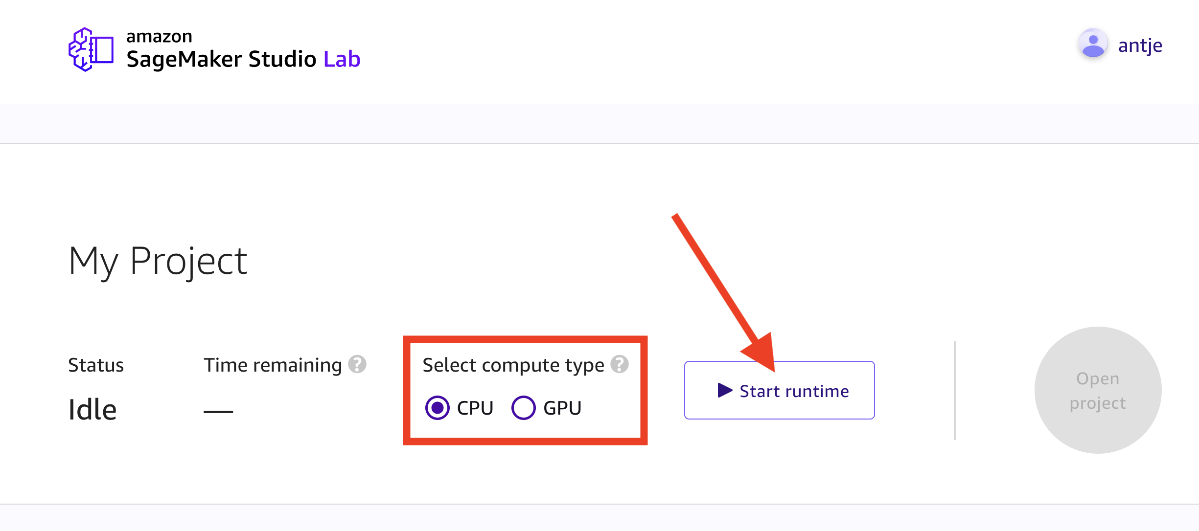 Amazon SageMaker Studio Lab - CPU