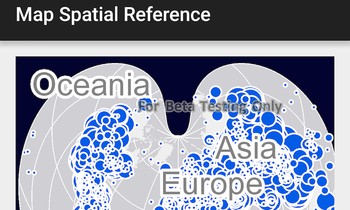 Set Map Spatial Reference App