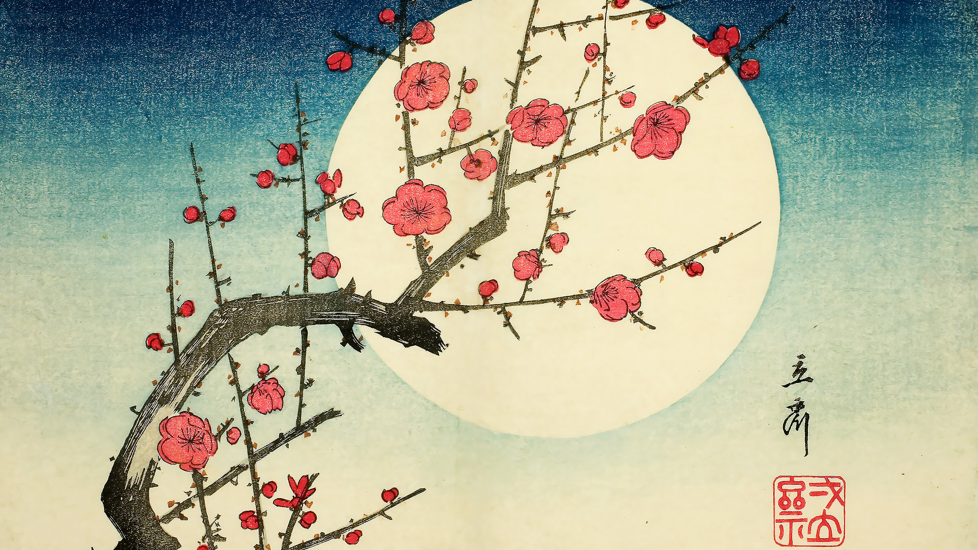 japanese-sakura-painting-night