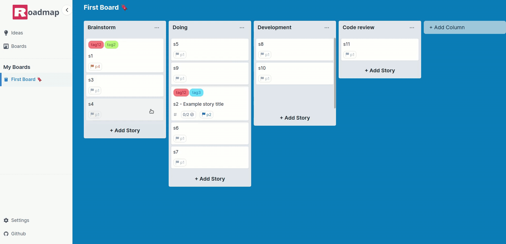 Roadmap App Screencast