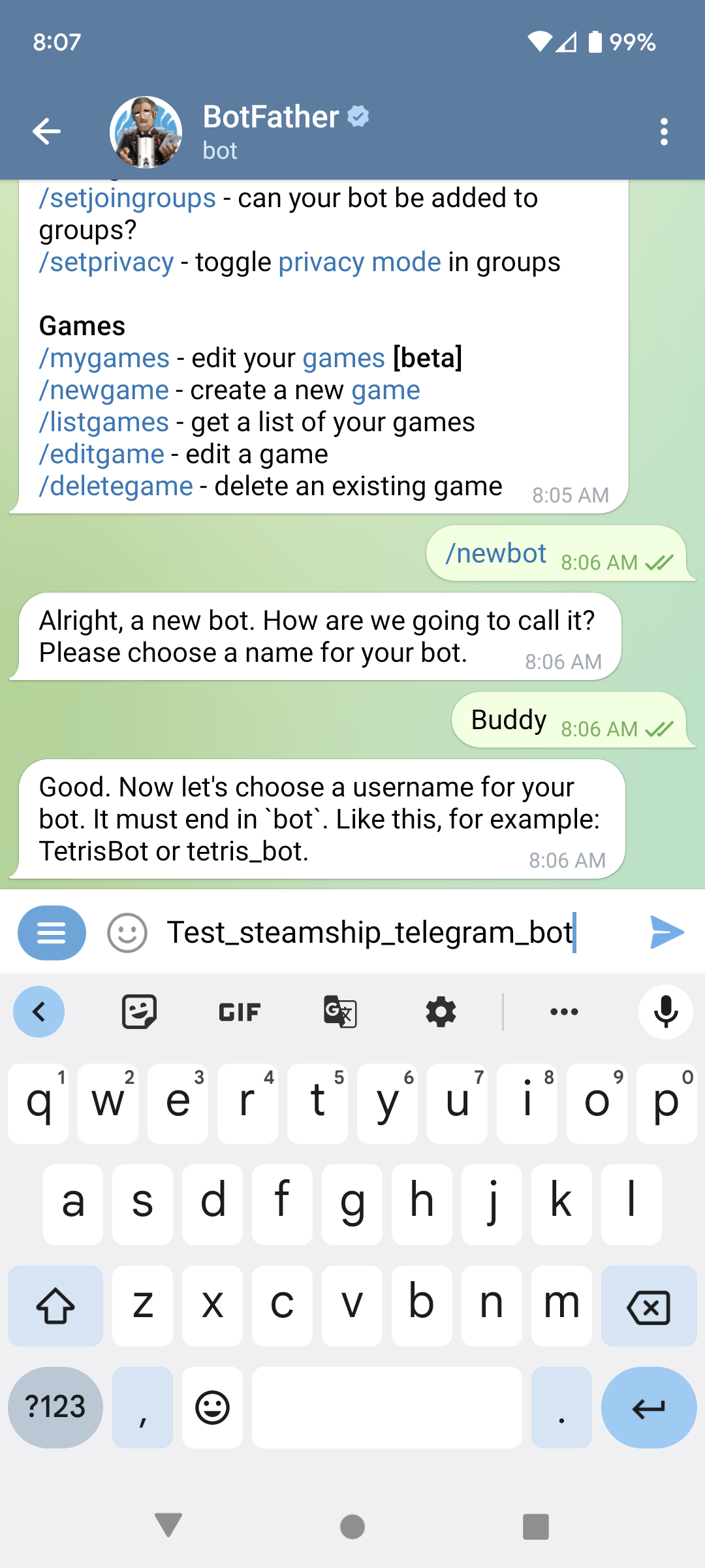 Bot Username