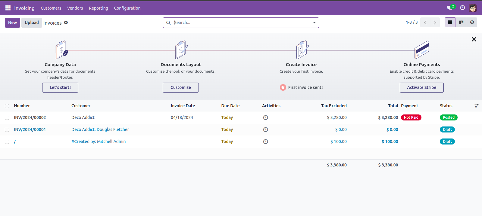 Invoice List Capture