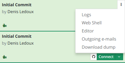 odoo.sh menu Capture