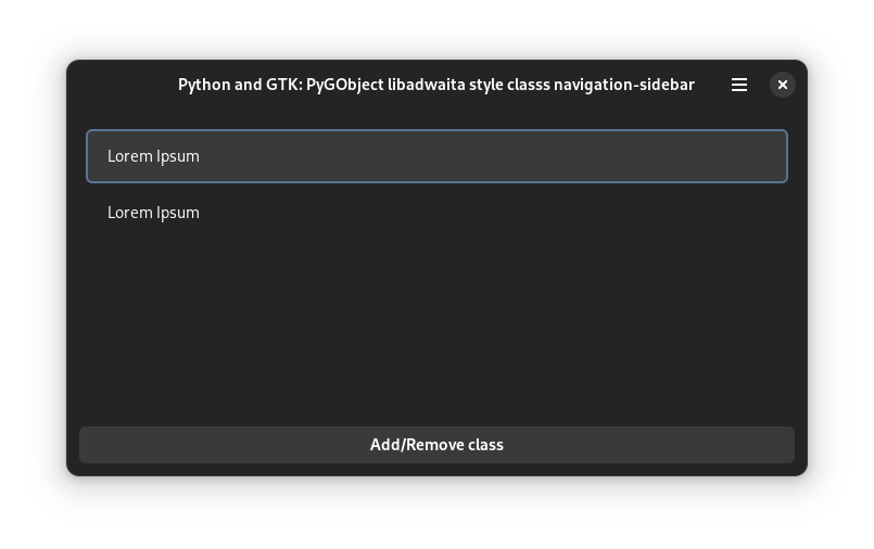 Libaswaita style class navigation-sidebar