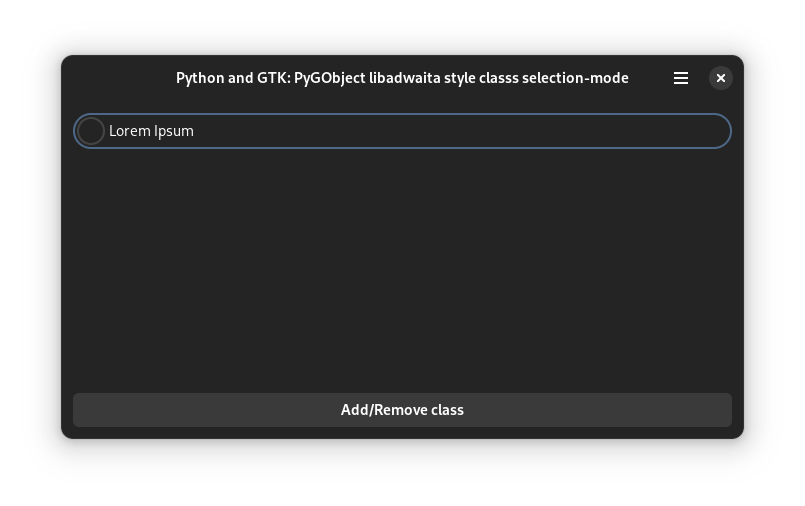 Libaswaita style class selection-mode