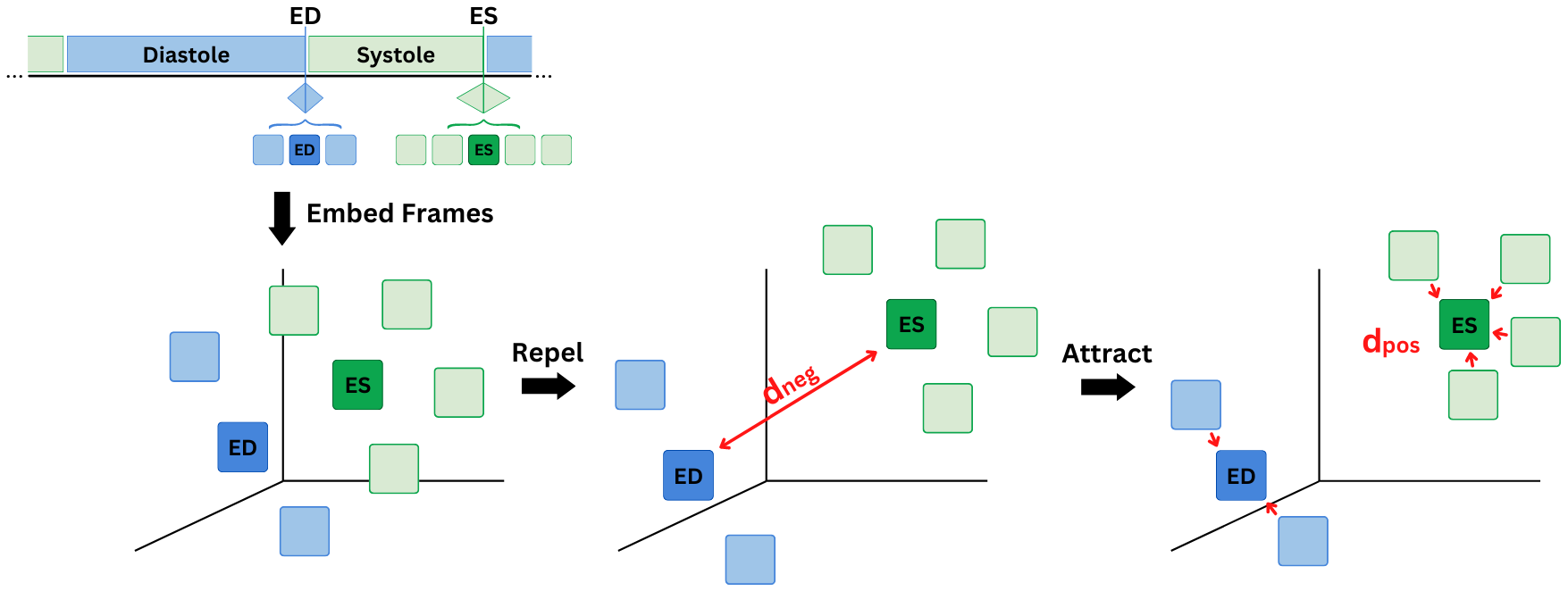 Contrastive loss illustration