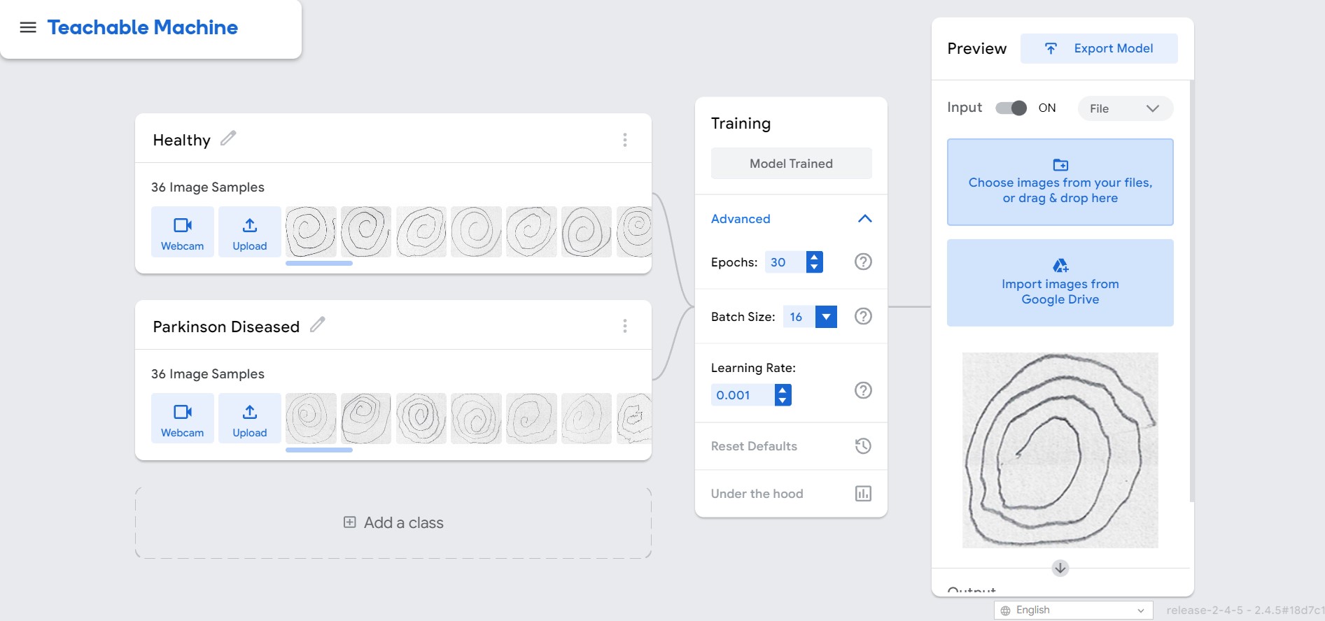 Teachable Machine Demo