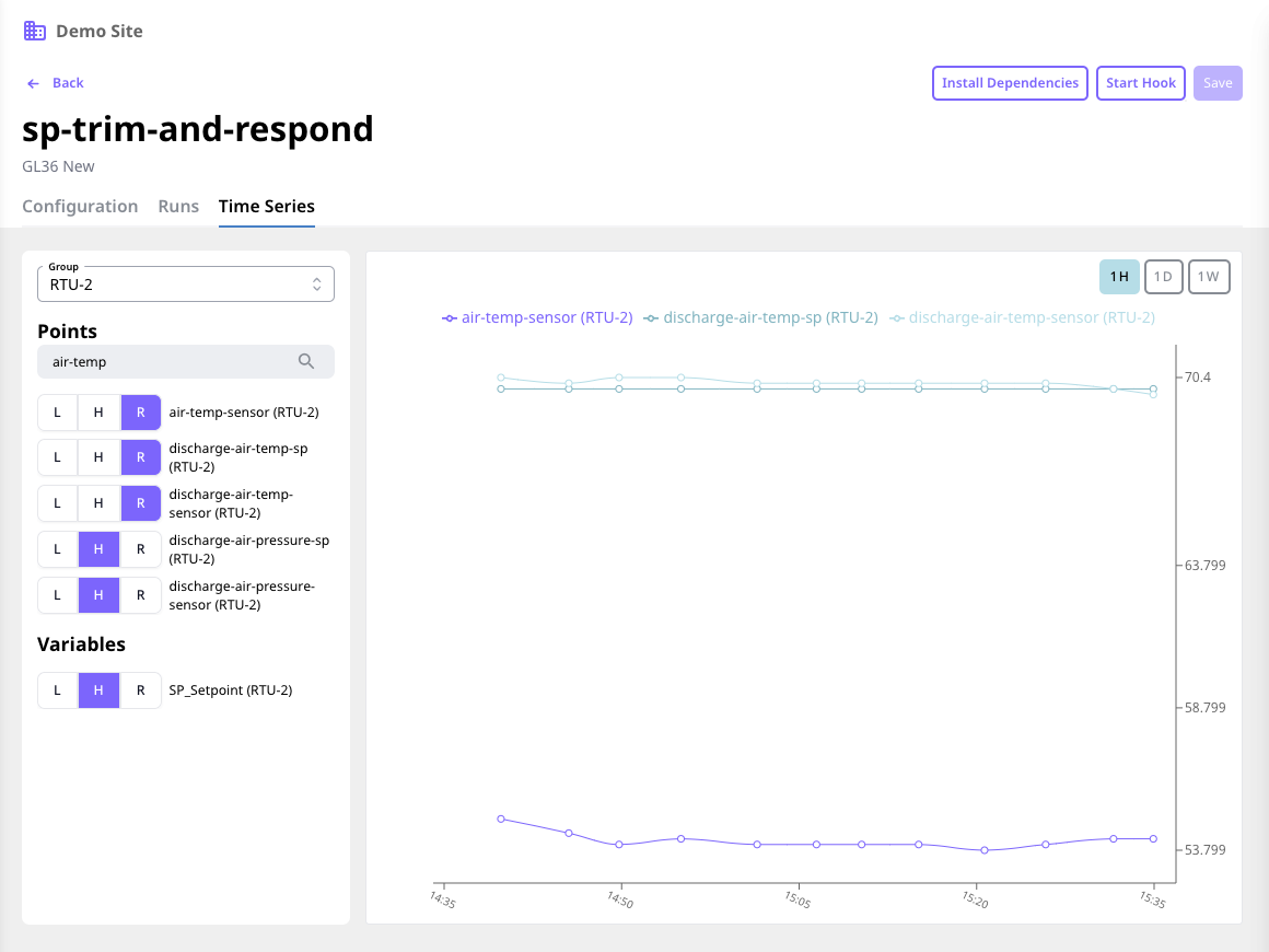 Time Series Screenshot